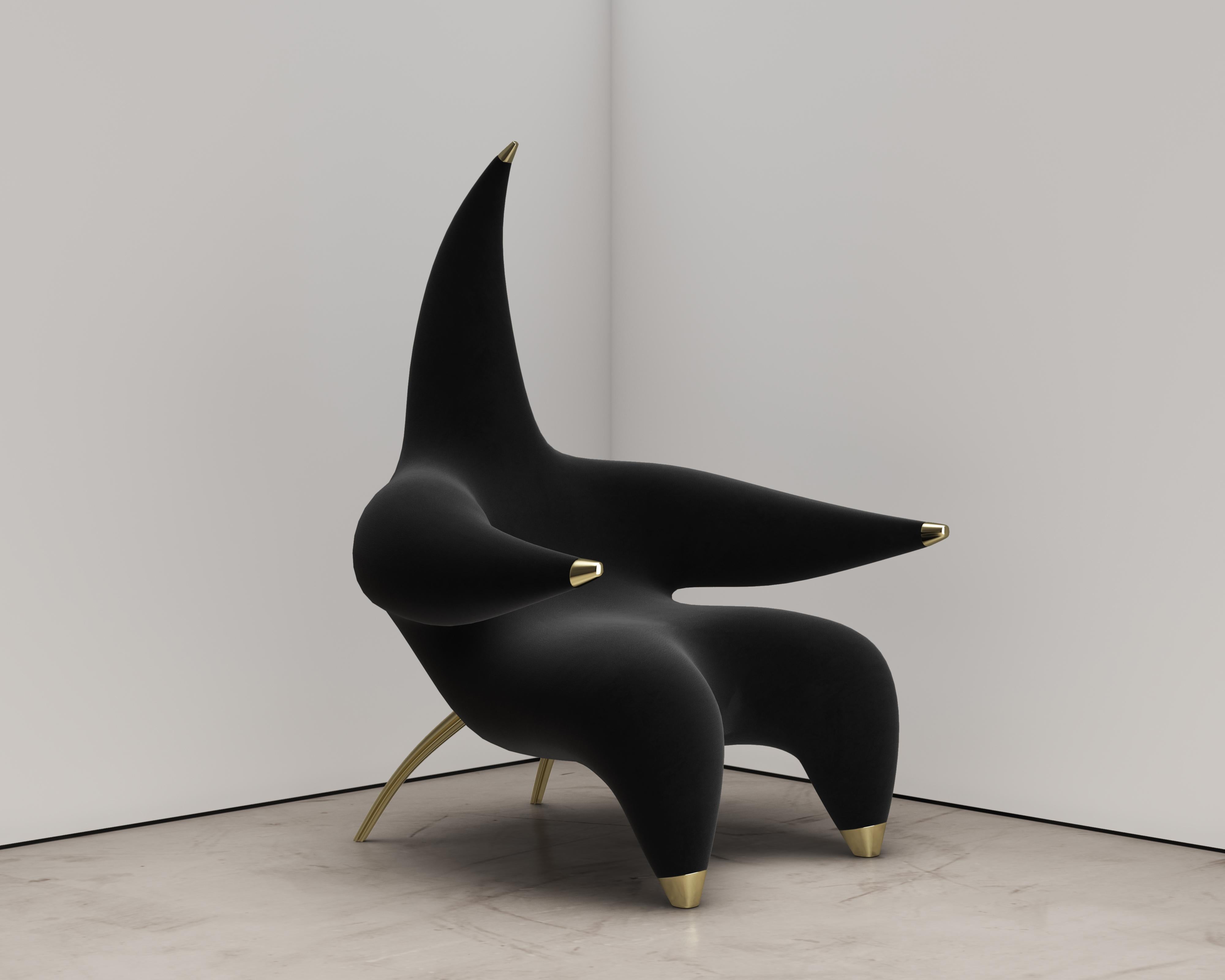Part sculpture, part art, part design, part furniture.

The Star Lounger was named after the shape and appearance of a star. The Star Lounger is unmistakable in its originality, shape and form, and no other chair is like it. 

The Star lounger
