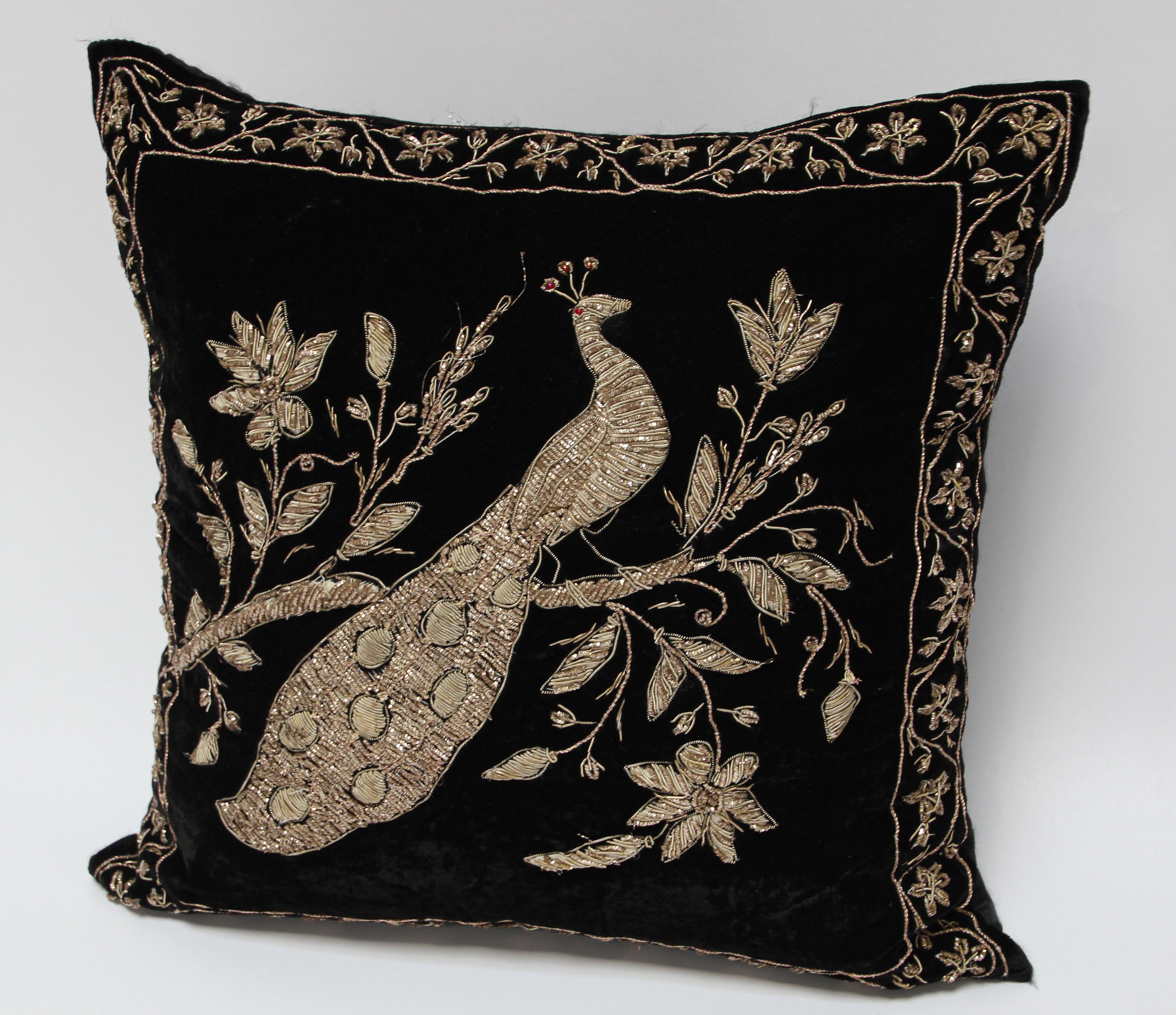 black velvet throw pillows