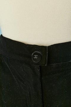 Black velvet trouser CHANEL