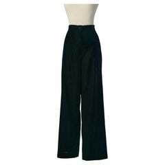 Pantalón de terciopelo negro CHANEL