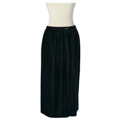 Jupe portefeuille en velours noir CHRISTIAN DIOR FW 2013