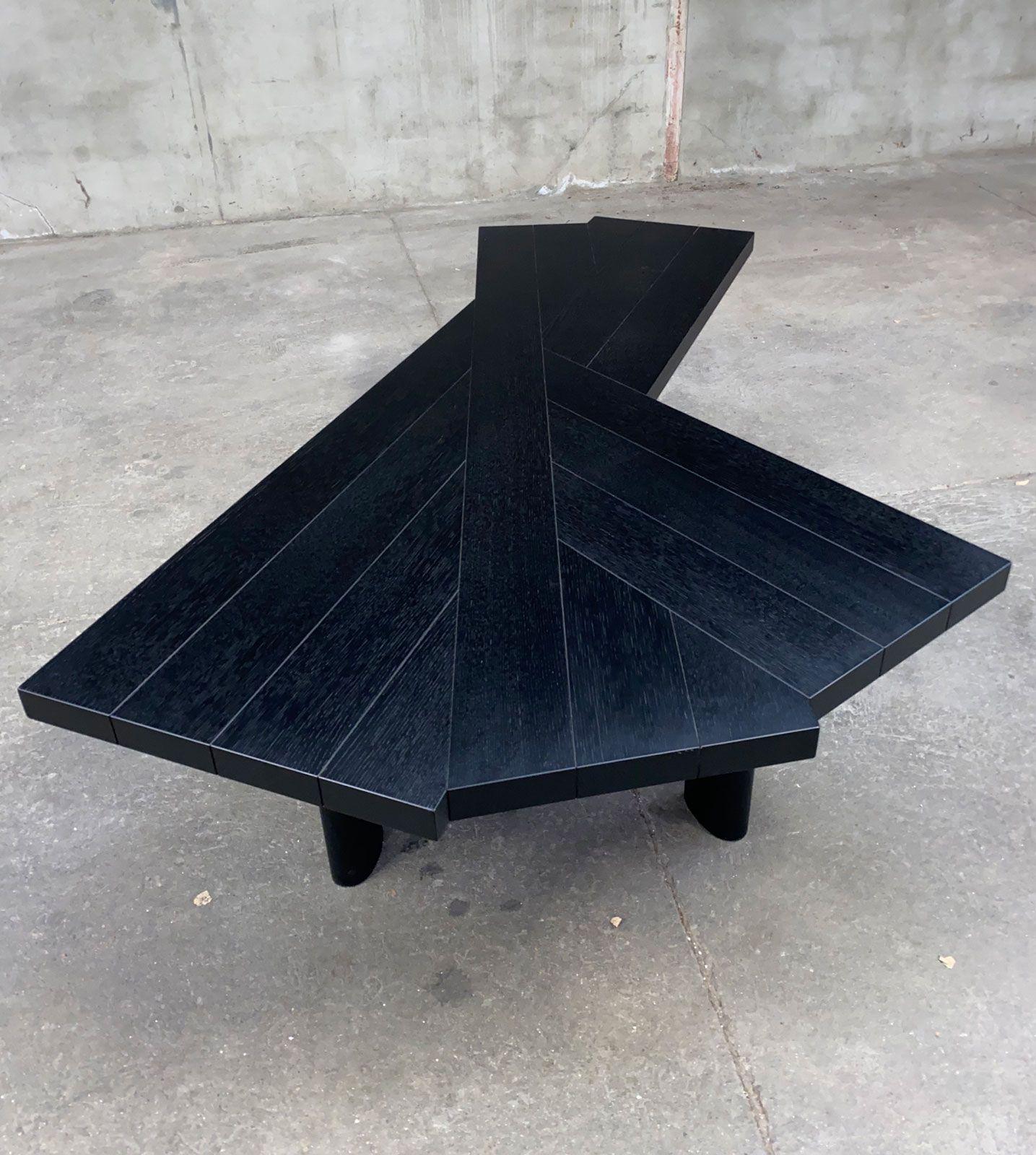 Other Black Ventaglio Table by Charlotte Perriand, Cassina Edition, Circa 2010