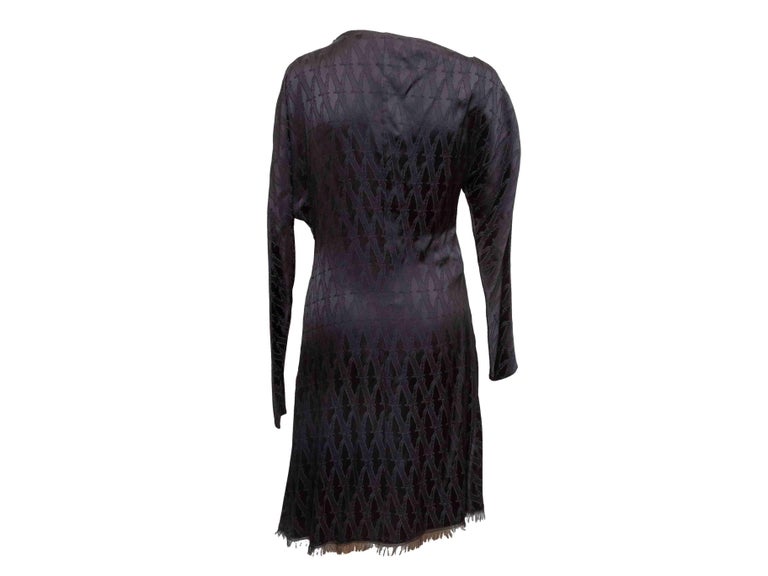 knee length dresses for ladies Stylish Black and White Striped Long Sleeve Midi Dress for Fall and Winter main image 0