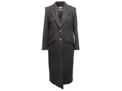 Black Versace Long Wool Coat
