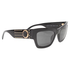 Black Versace Medusa Head Sunglasses