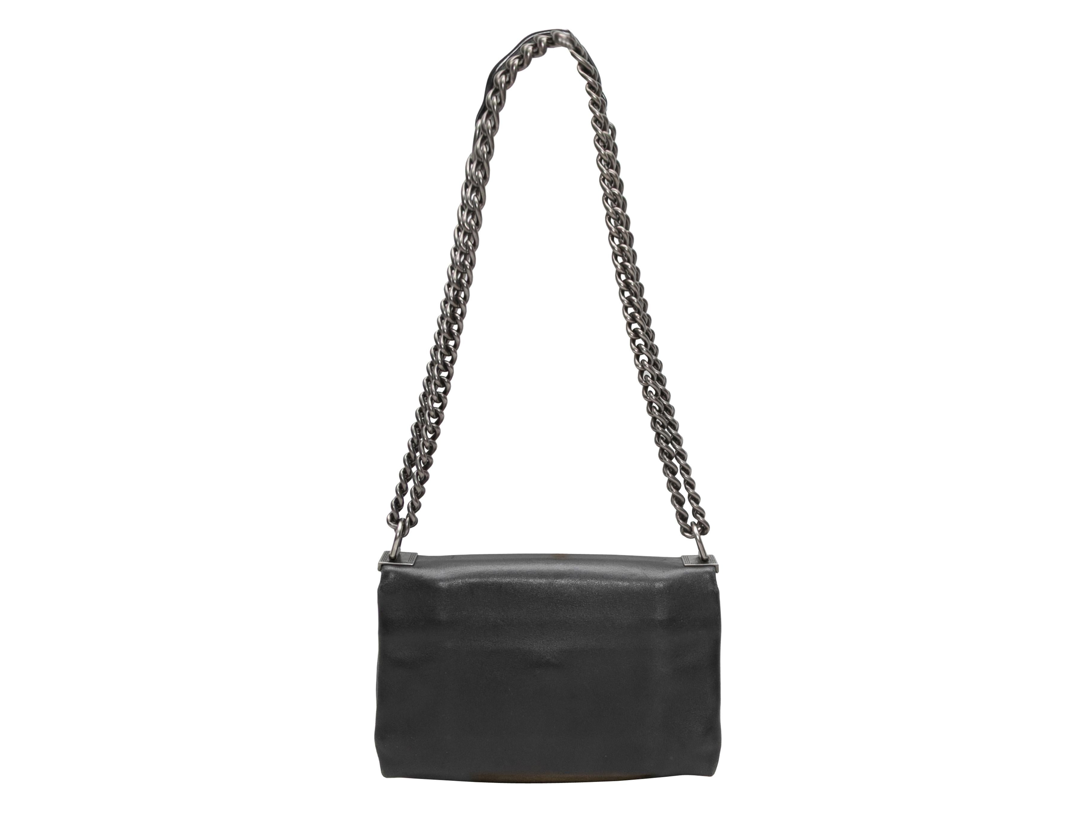 Black Versace Palazzo Medusa Head Shoulder Bag In Good Condition For Sale In New York, NY