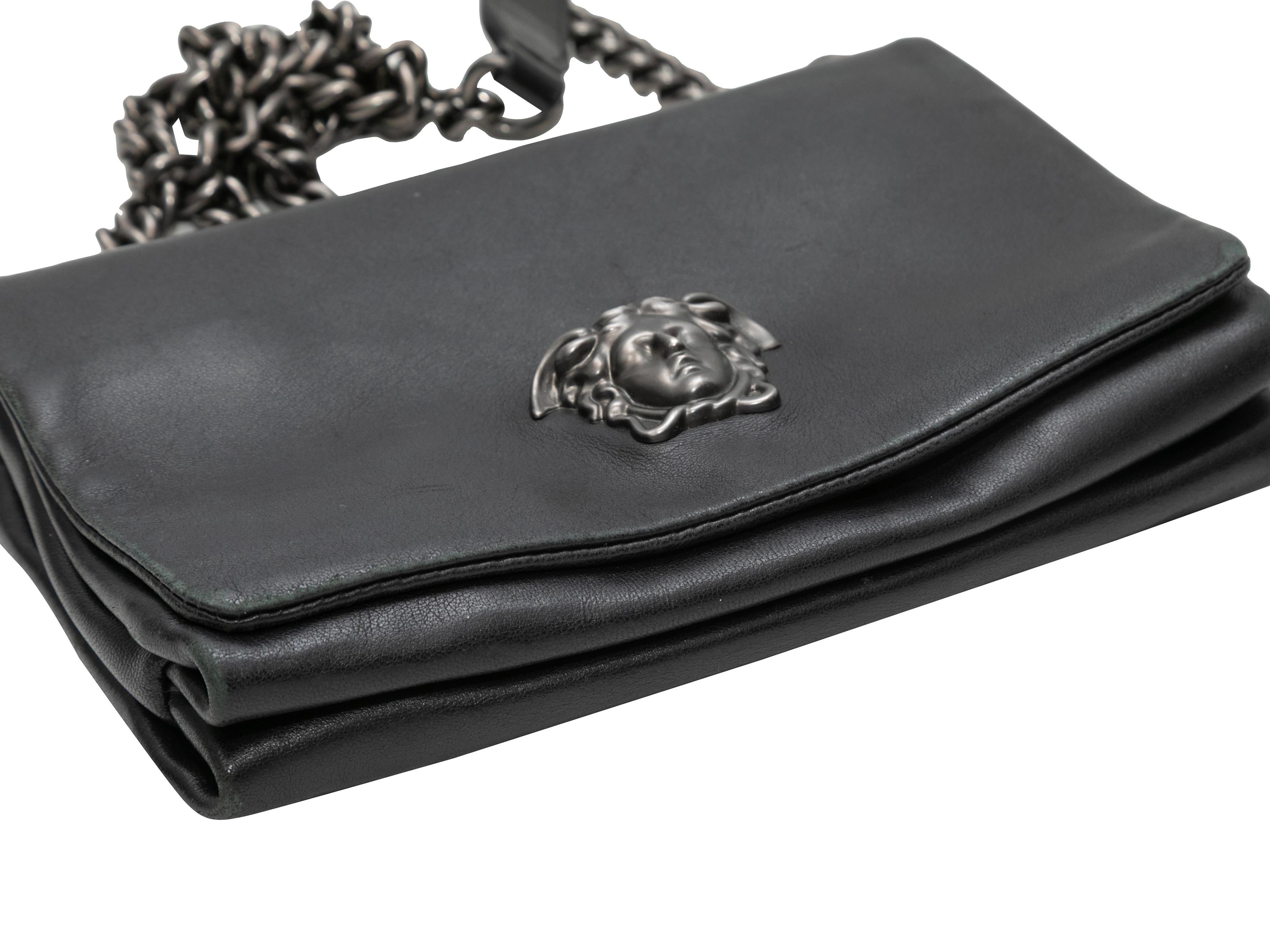 Women's or Men's Black Versace Palazzo Medusa Head Shoulder Bag For Sale
