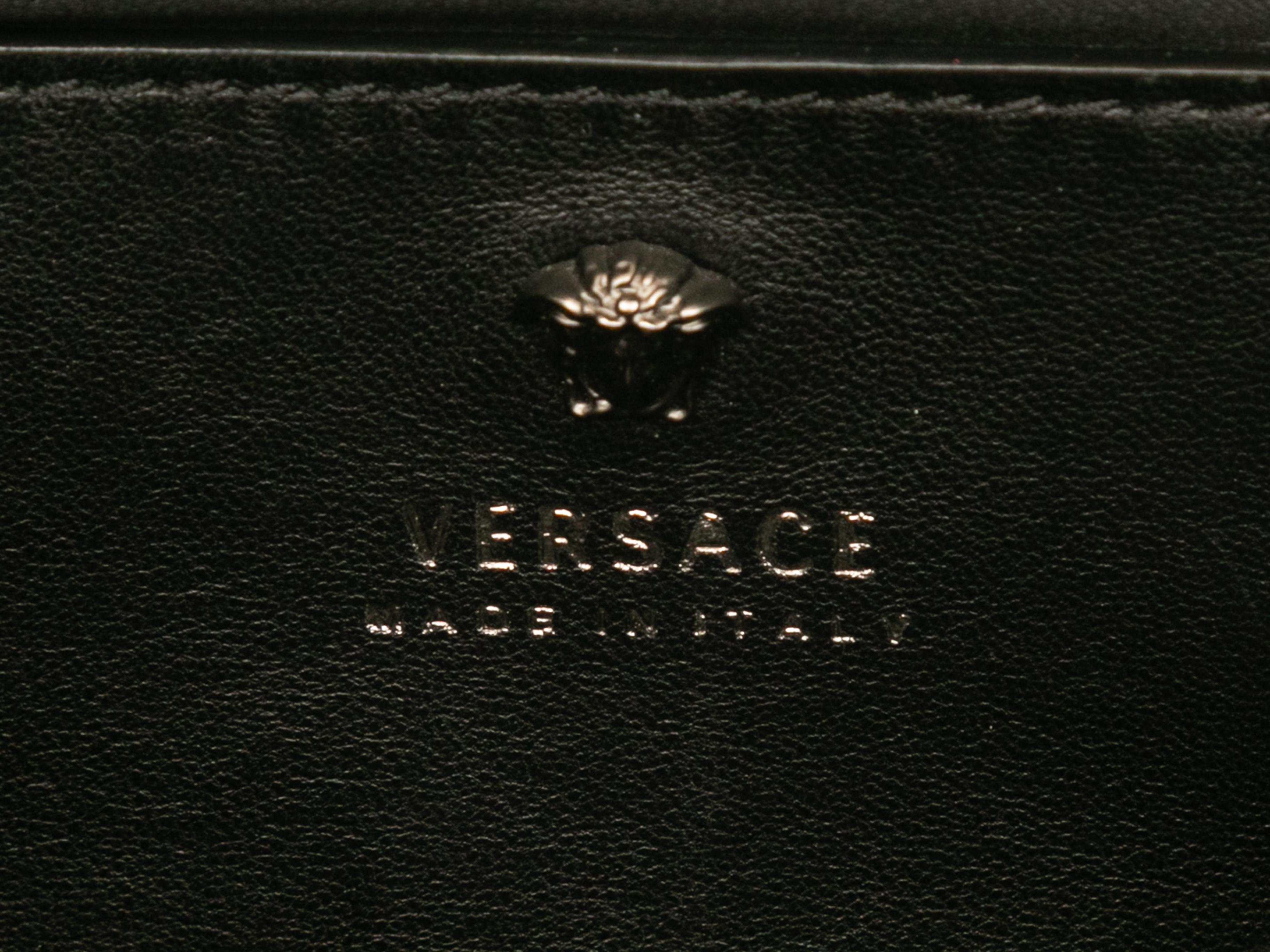 Black Versace Palazzo Medusa Head Shoulder Bag For Sale 3