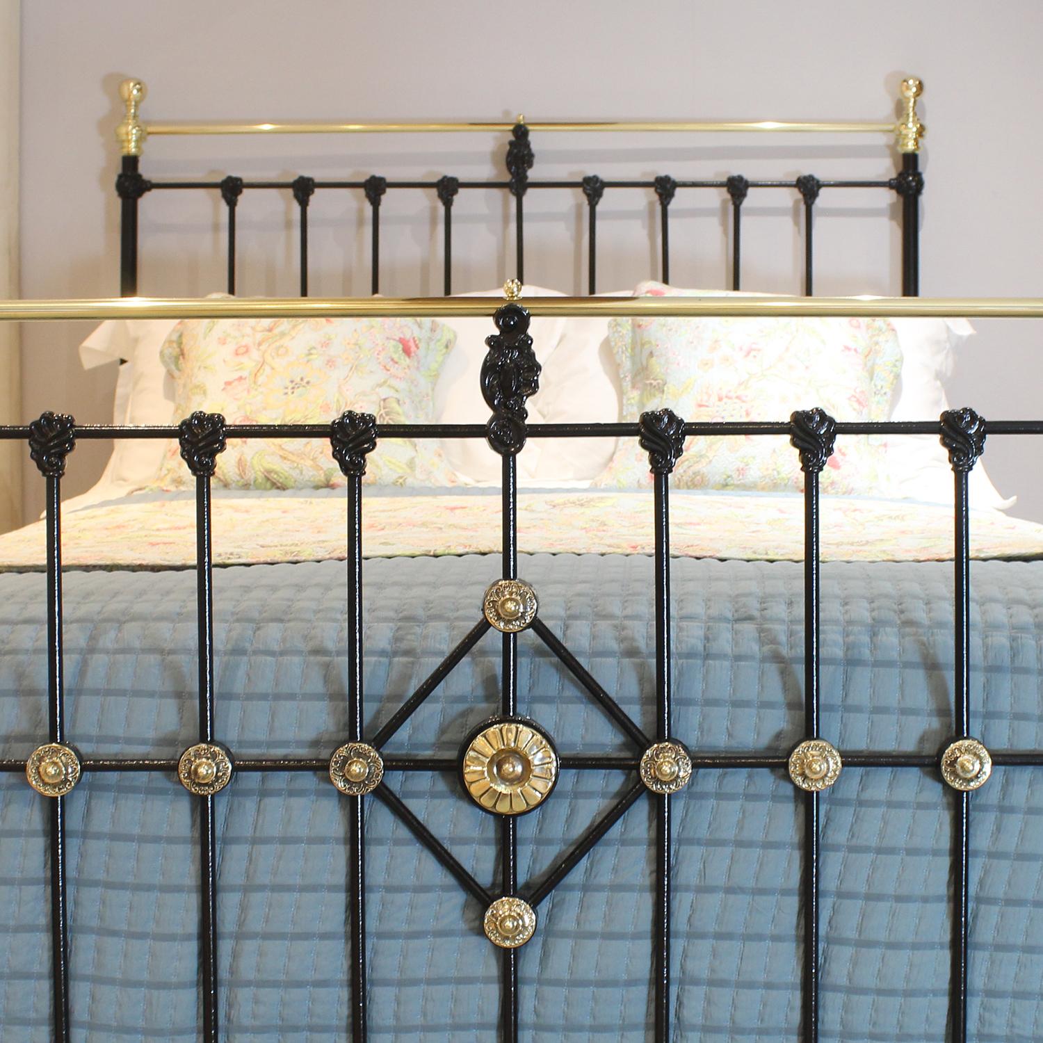 Black Victorian Antique Bed MK291 In Good Condition In Wrexham, GB