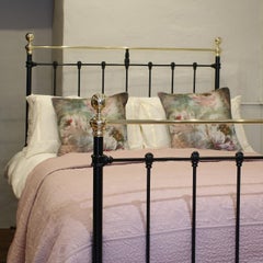 Black Victorian Cast Iron Bedstead MD107