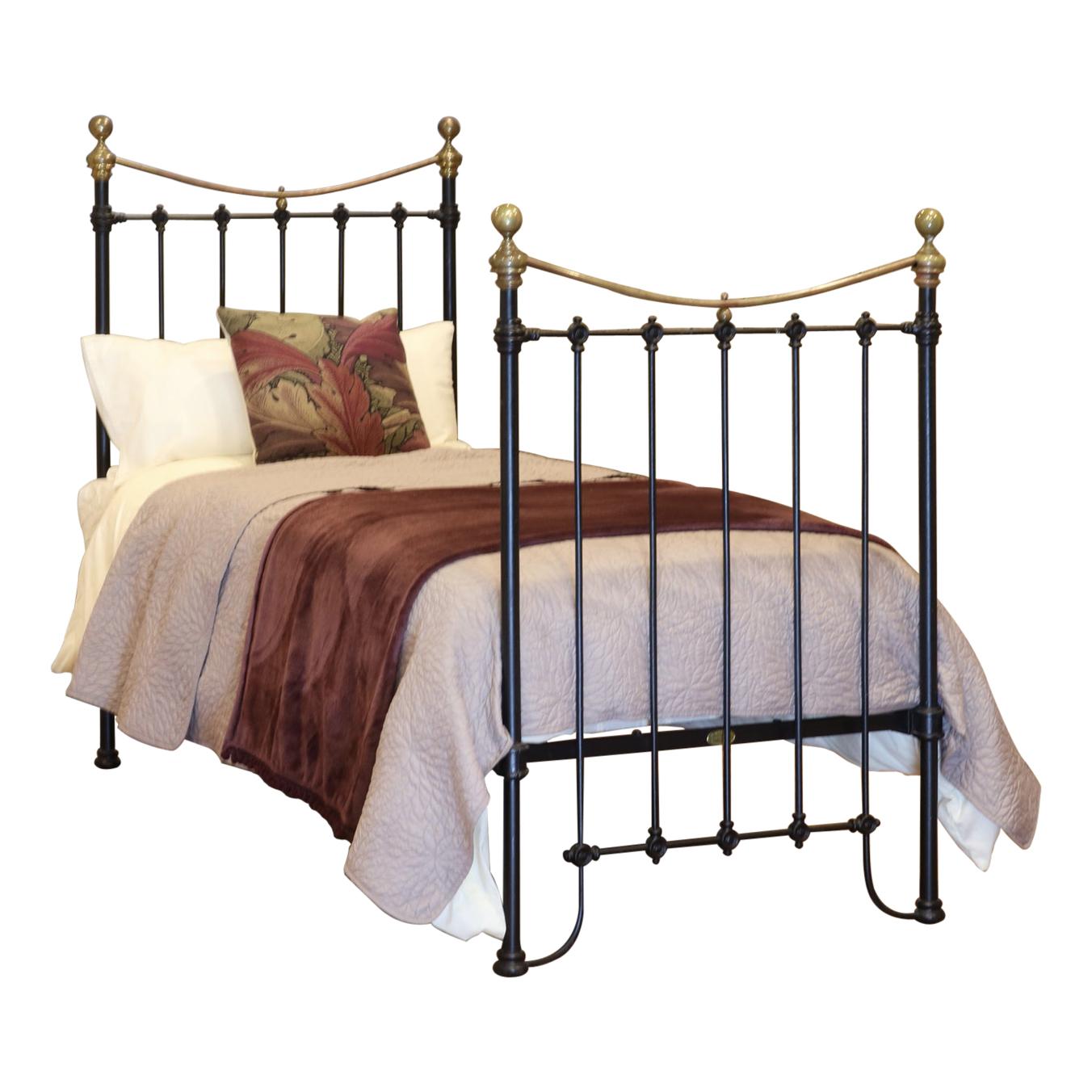 Black Victorian Single Antique Bed MS49