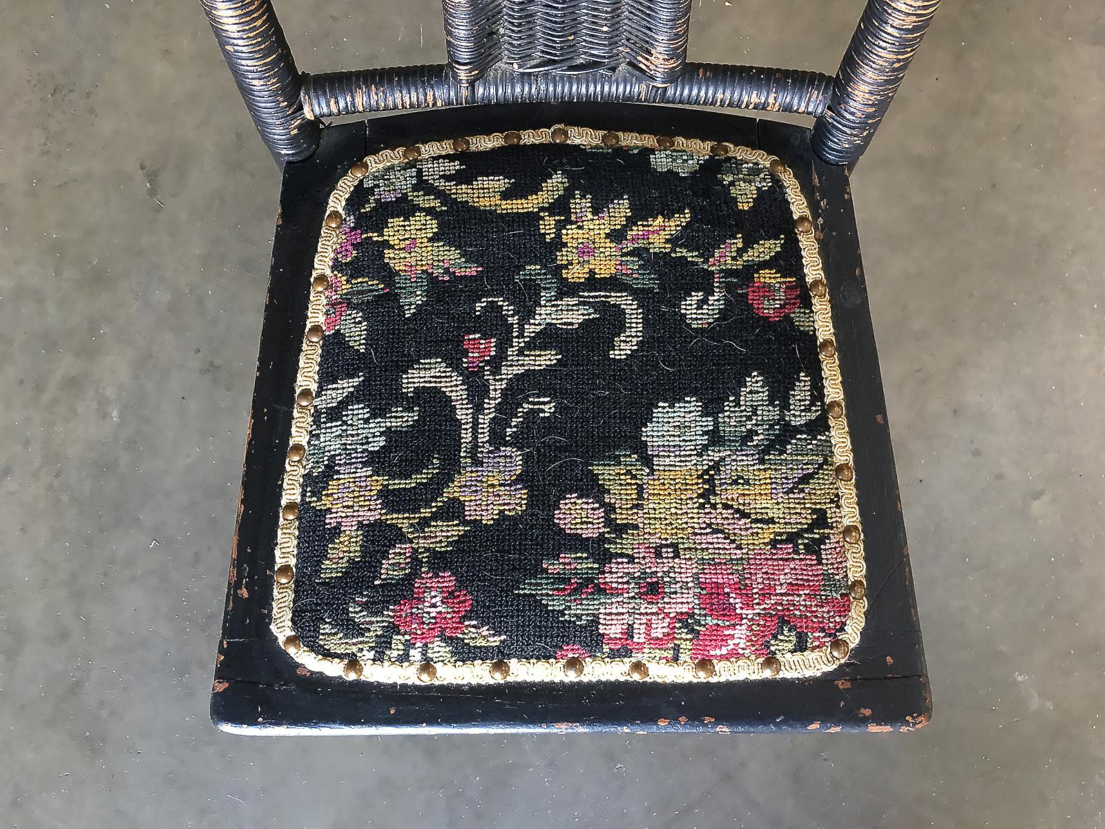 black gothic chair
