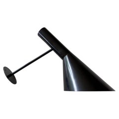Black vintage 1960s Arne Jacobsen AJ Visor wall Lamp by Louis Poulsen, Denmark