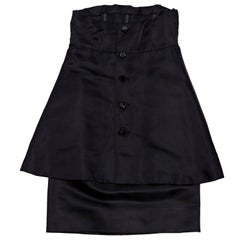 Givenchy Black Strapless Mini Dress