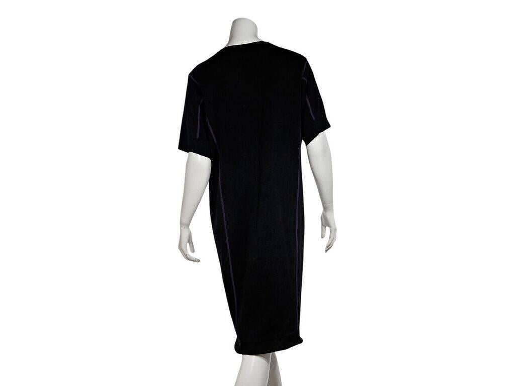 Black Vintage Alaia Cotton Knit Sweater Dress In Good Condition In New York, NY
