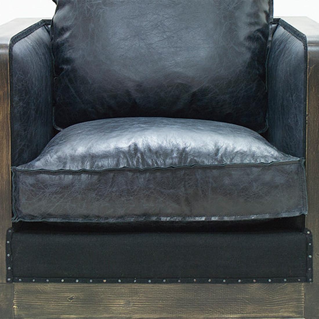 Hand-Crafted Black Cannage Armchair For Sale