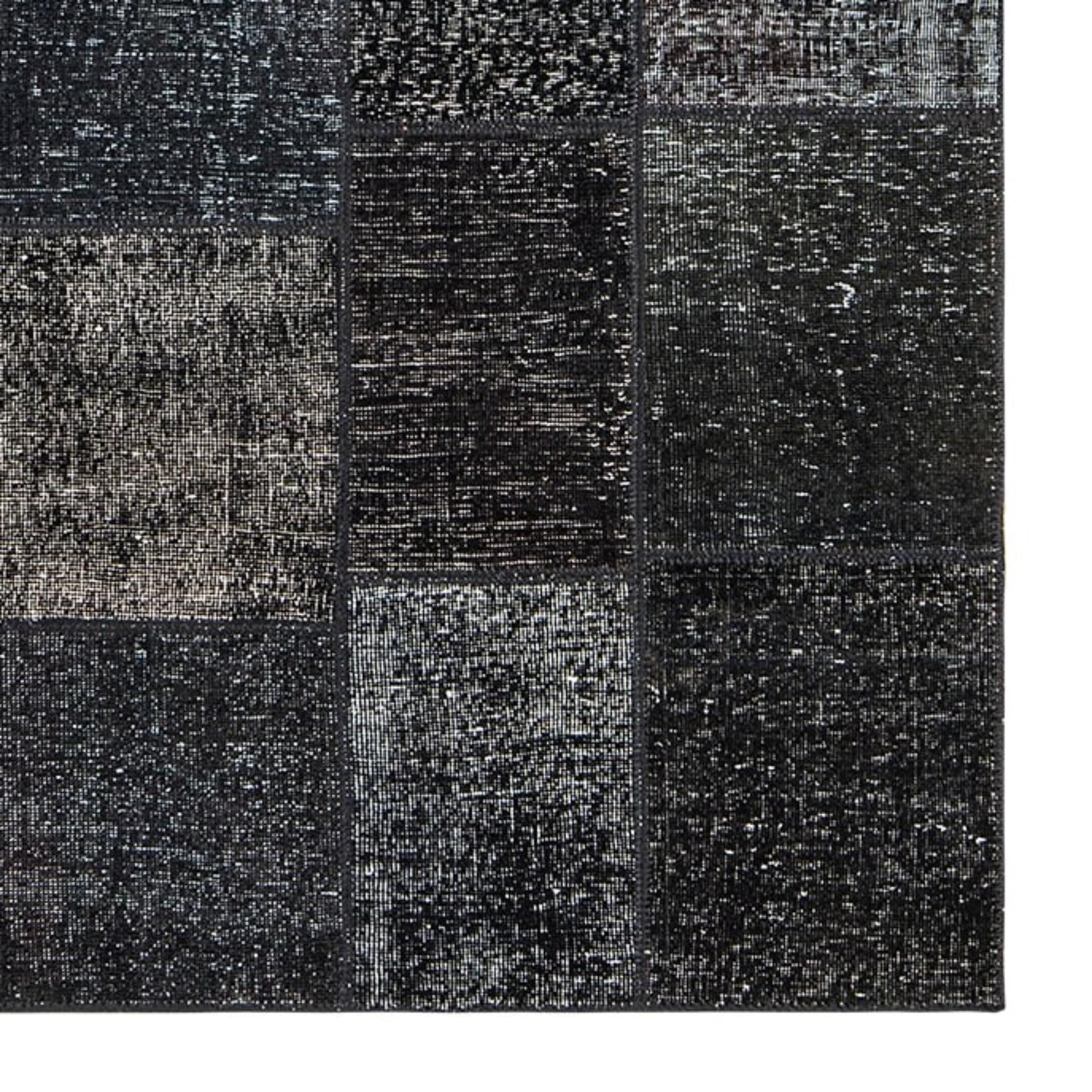 Danish Black Vintage Carpet by Massimo Copenhagen For Sale