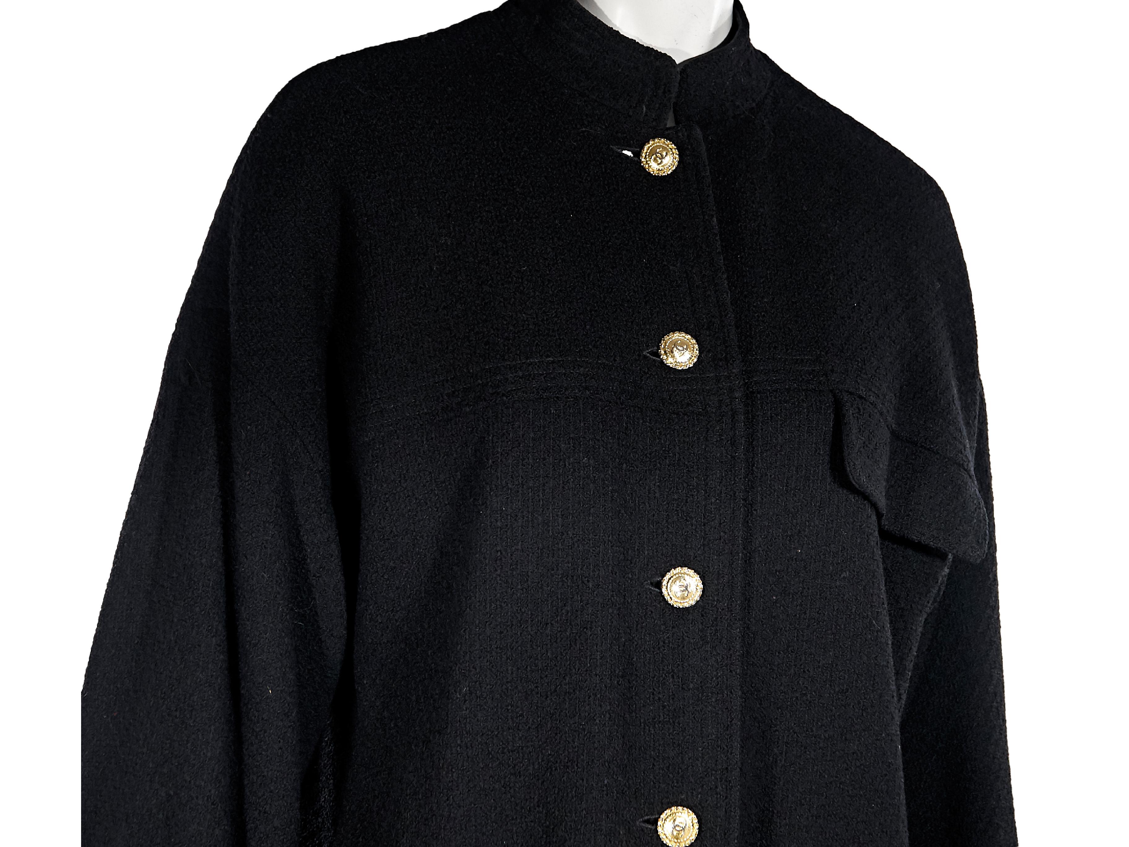 Women's Black Vintage Chanel Boucle Jacket