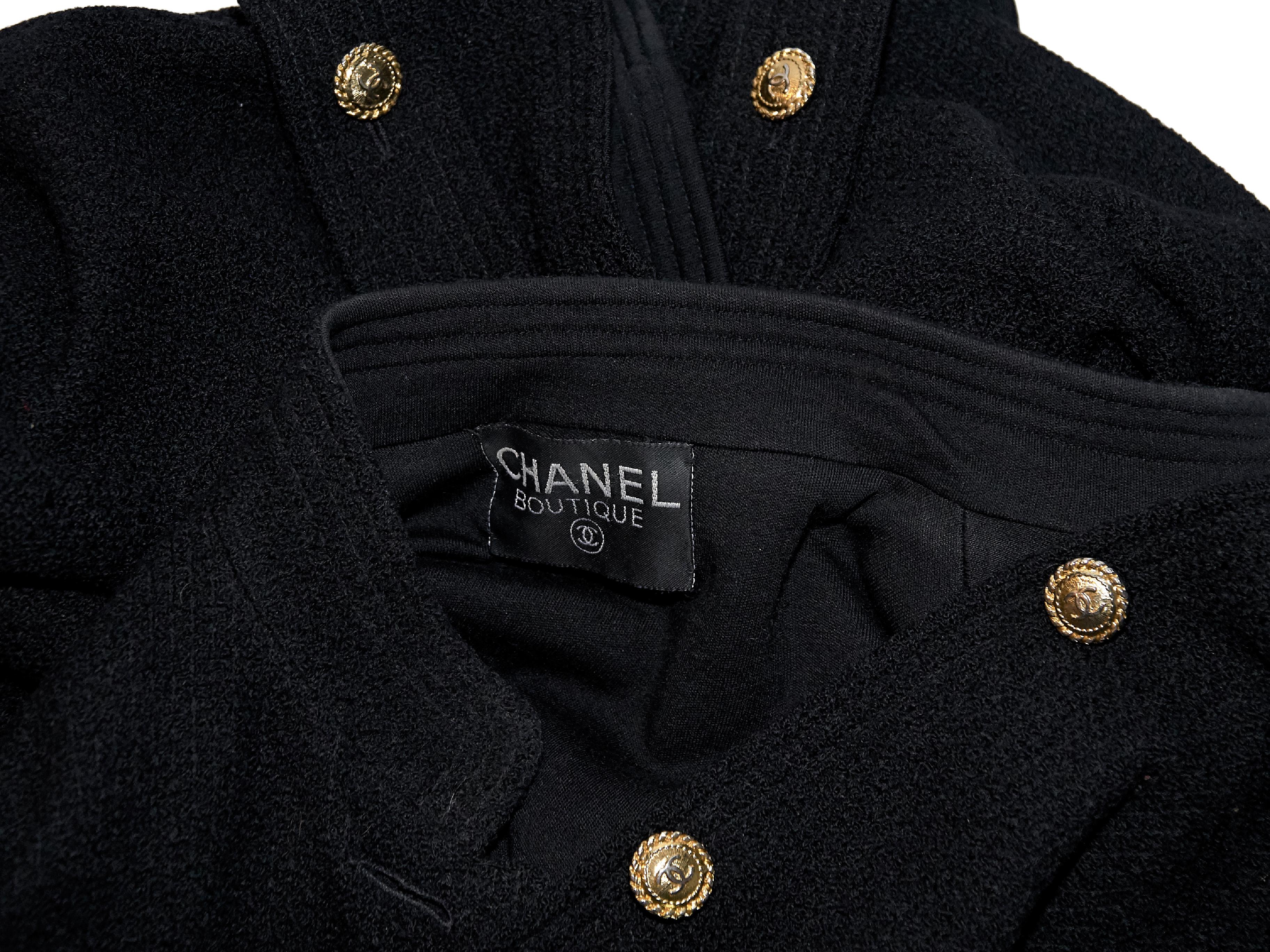Black Vintage Chanel Boucle Jacket 1