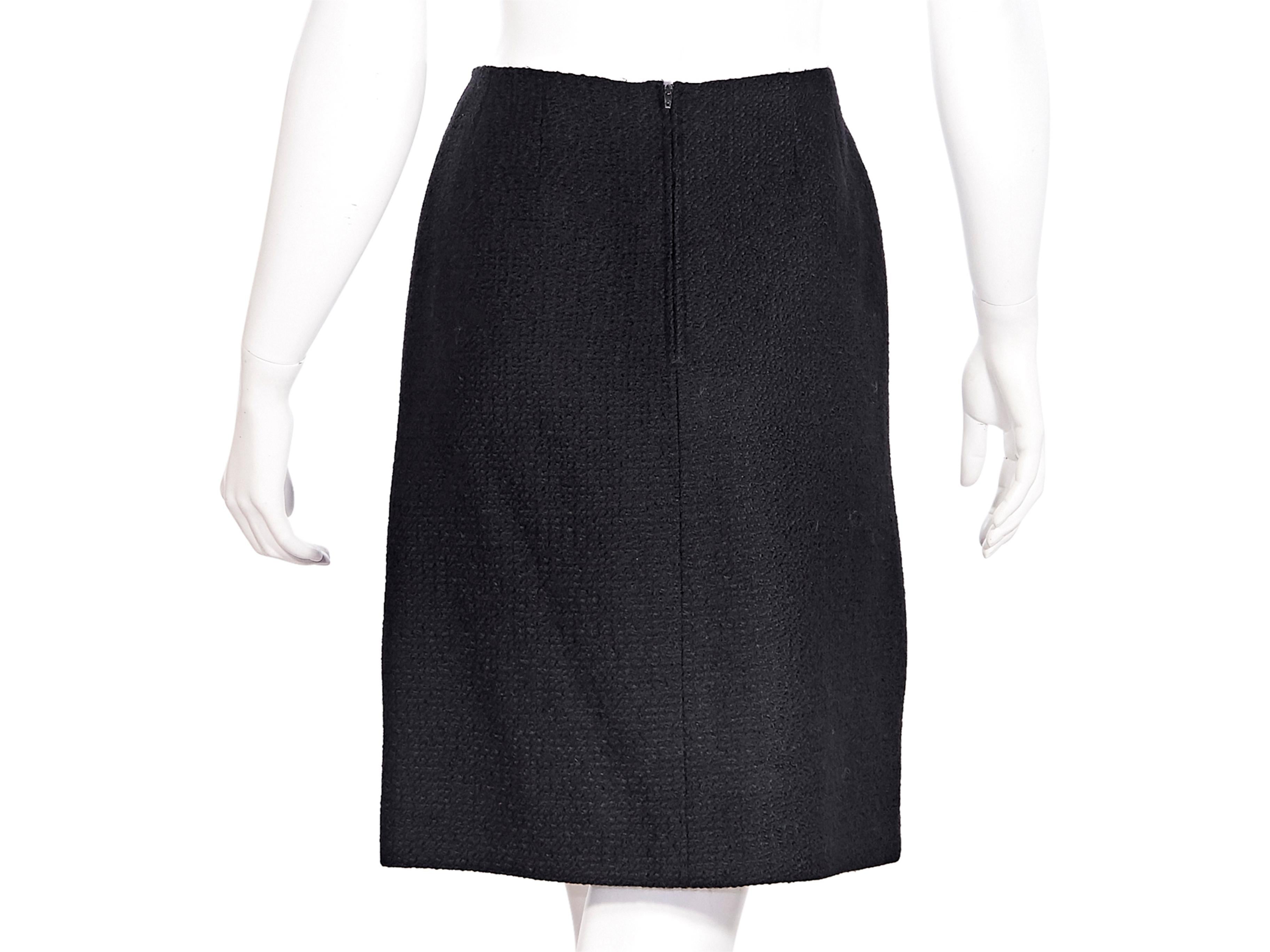 black boucle skirt