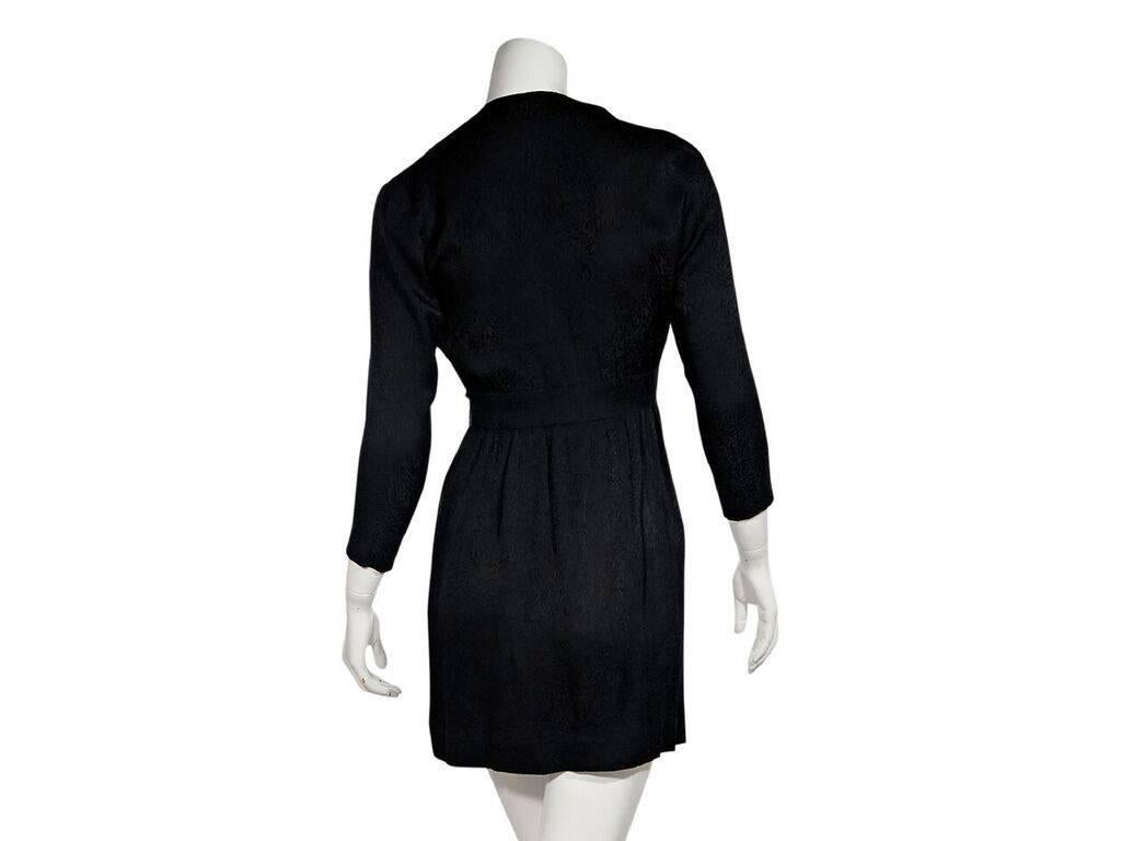 Black Vintage Chanel Creations Silk Dress In Good Condition In New York, NY