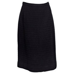 Chanel Creations Black Tweed Skirt