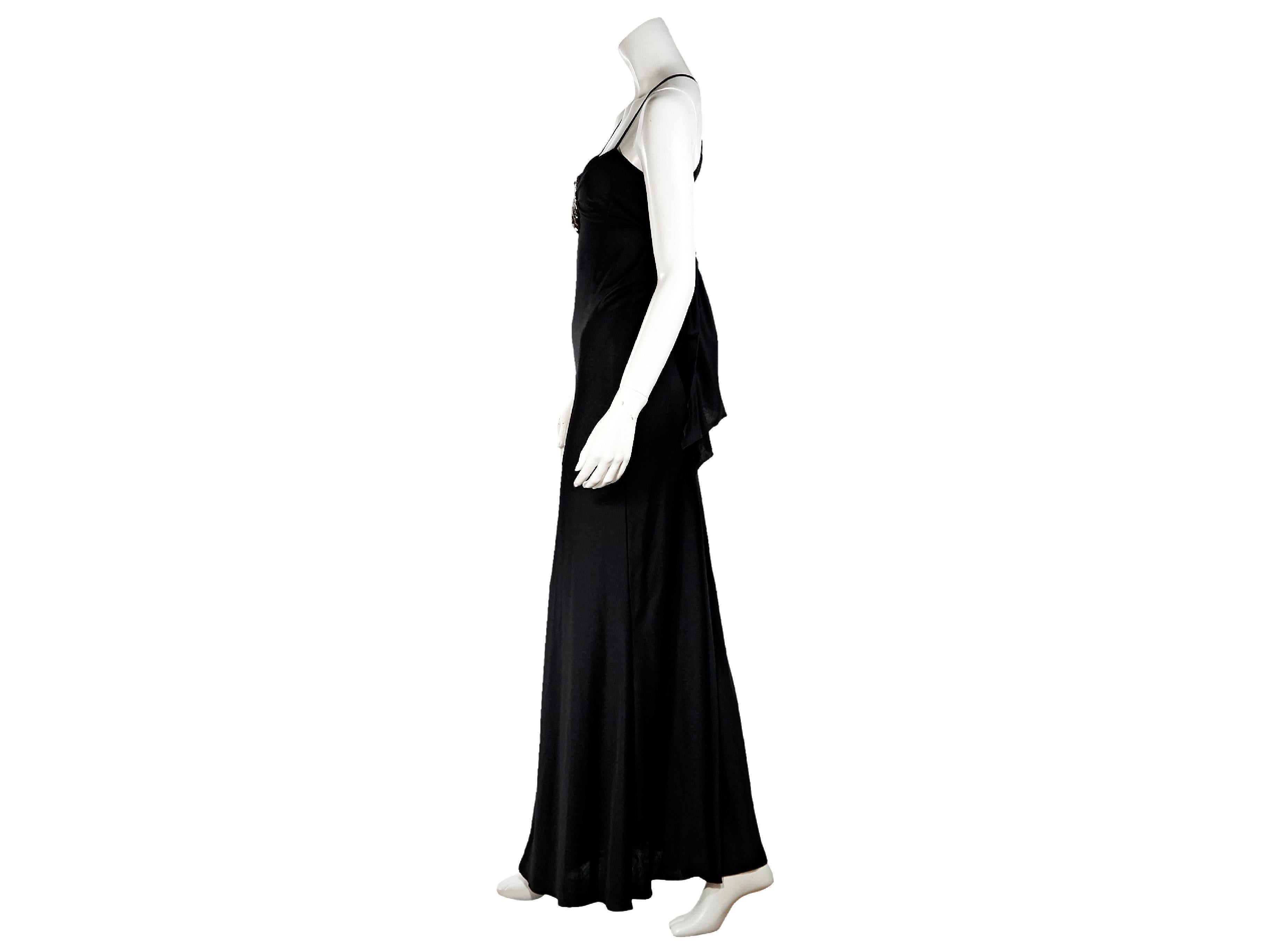 Black Vintage Chloe Jersey Maxi Dress For Sale at 1stDibs