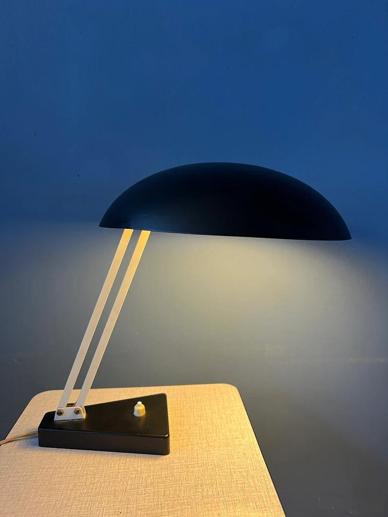 Lampe de bureau flexible noire de style Hala Bauhaus, 1970 Excellent état - En vente à ROTTERDAM, ZH