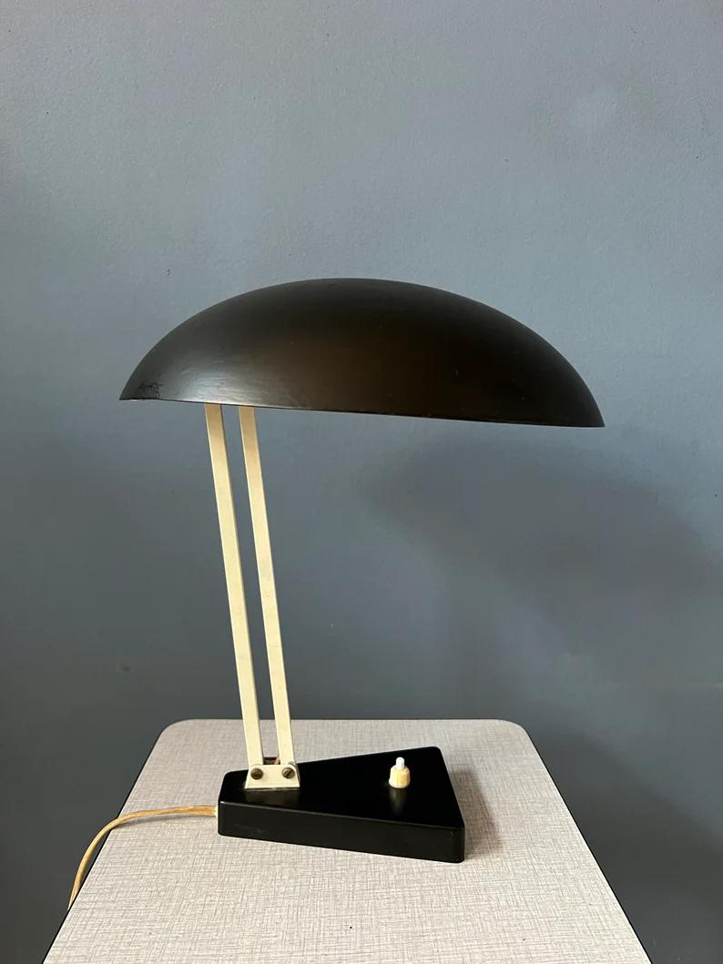 Lampe de bureau flexible noire de style Hala Bauhaus, 1970 en vente 2
