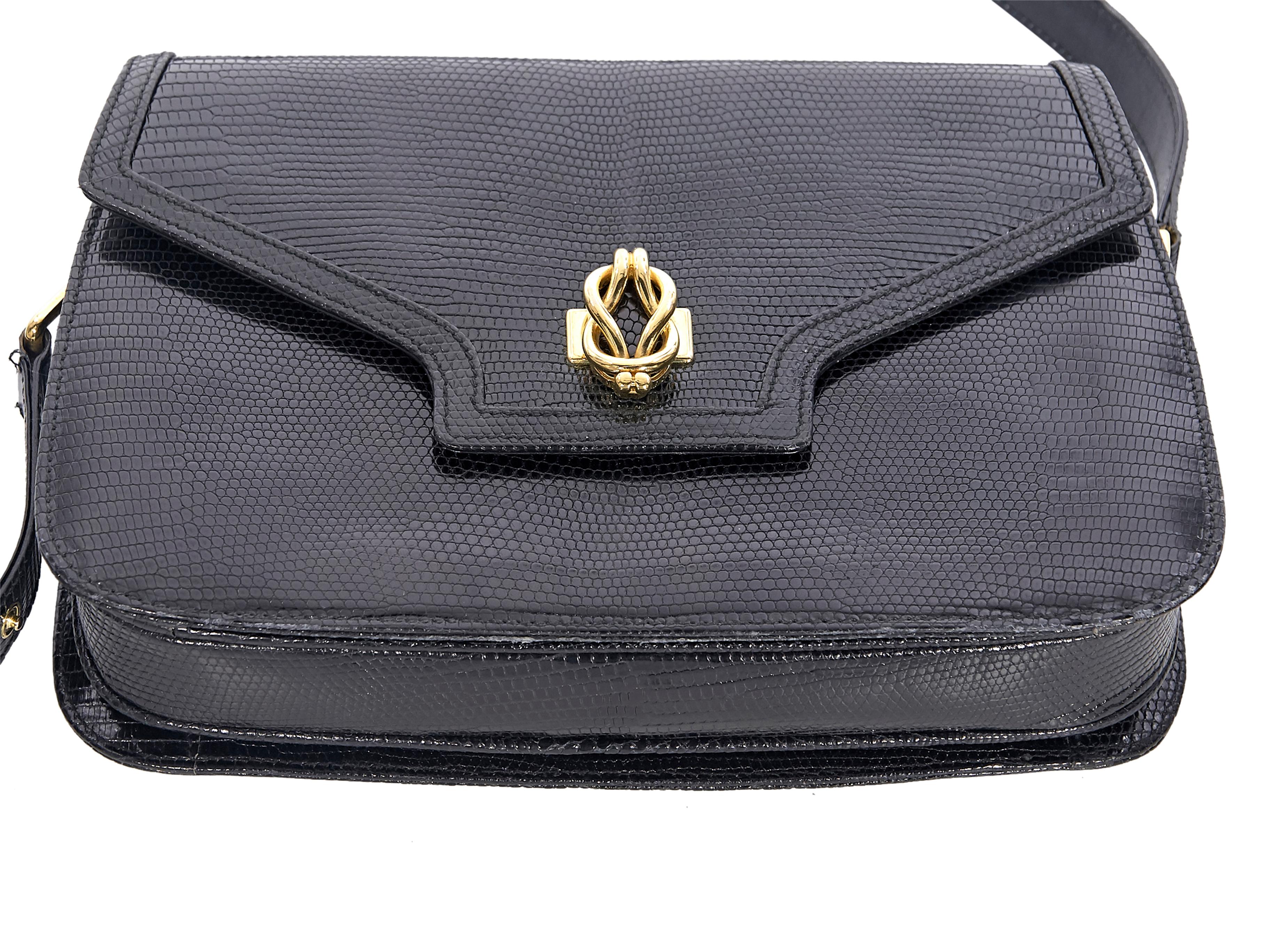 Women's Gucci Black Snakeskin Shoulder Bag
