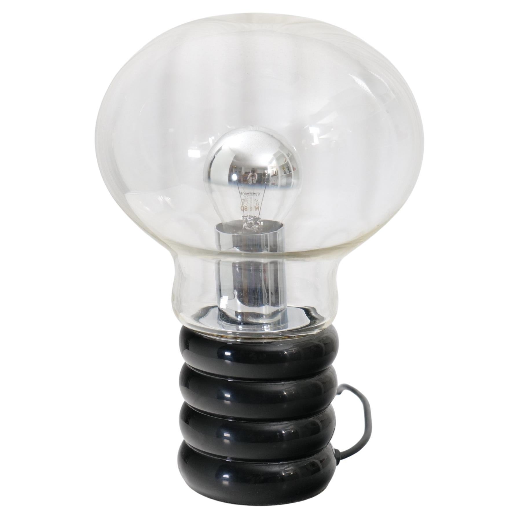 Black Vintage Ingo Maurer Bulb Lamp