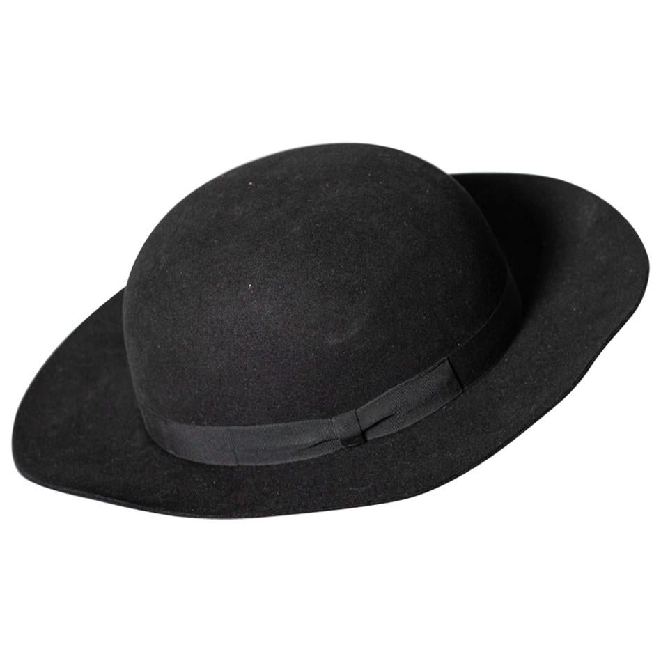 Barbisio Italian Vintage Black Hat  For Sale