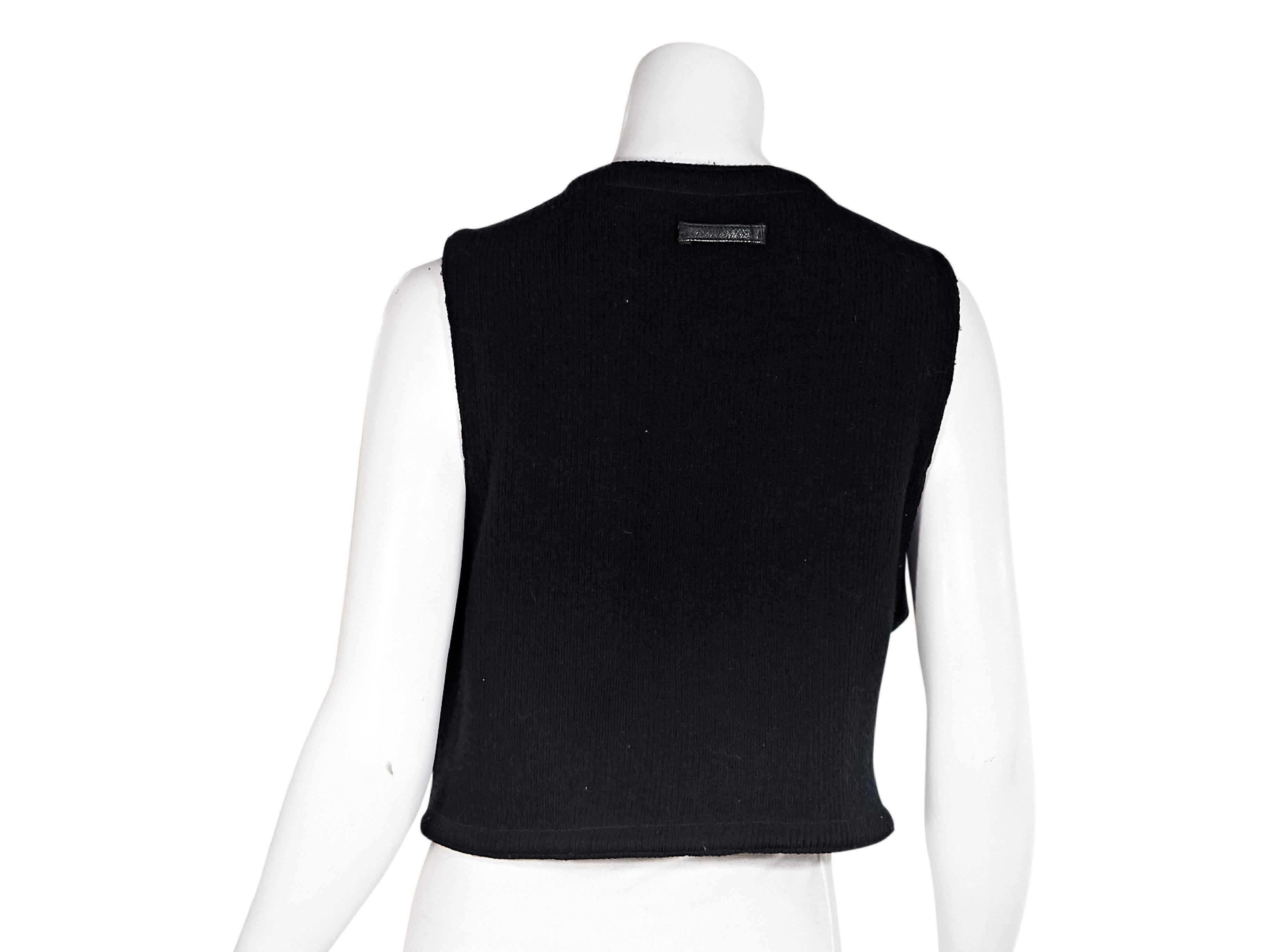 Black Vintage Jean Paul Gaultier Pony Hair Vest In Good Condition In New York, NY