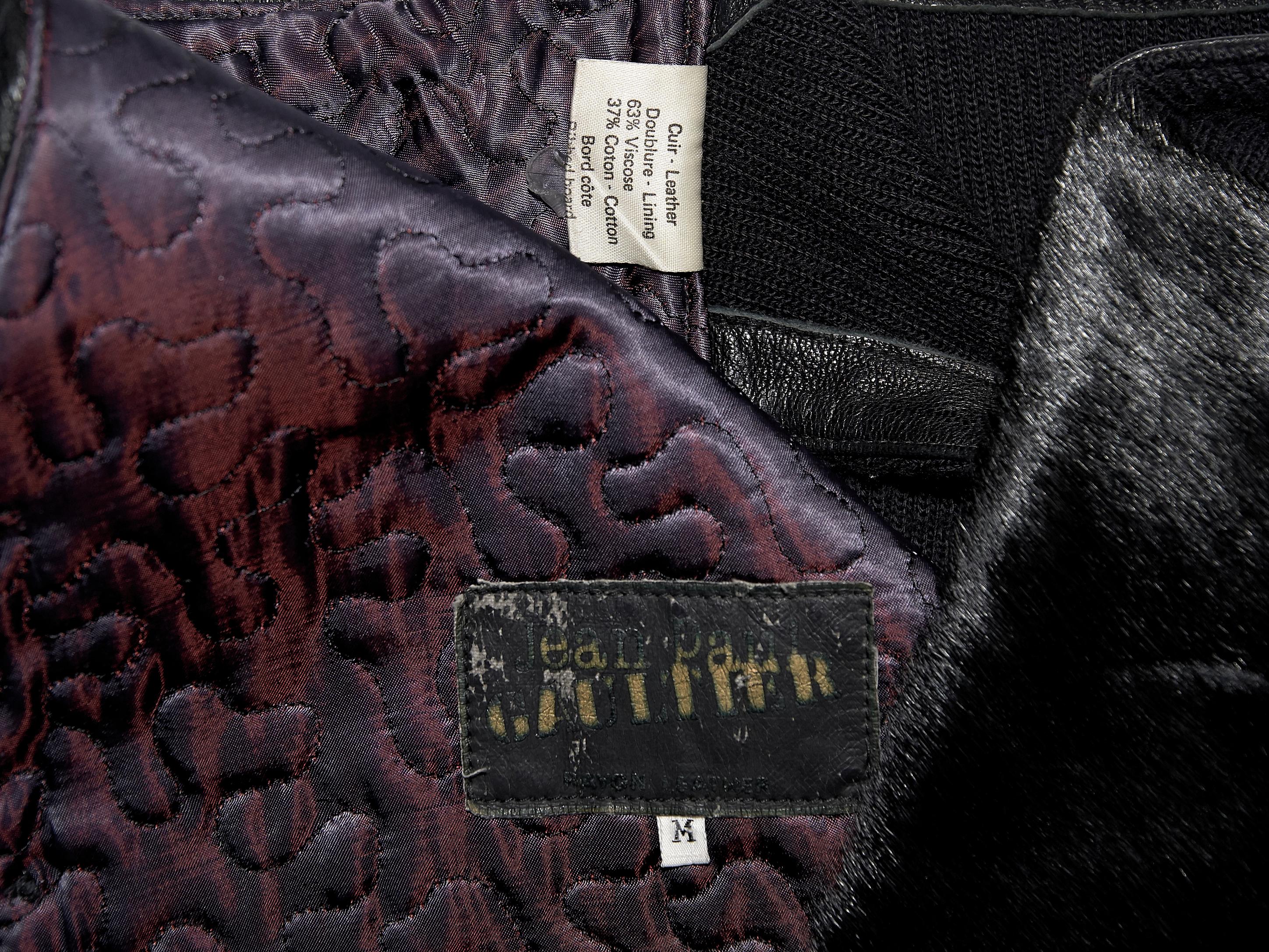 Women's Black Vintage Jean Paul Gaultier Pony Hair Vest