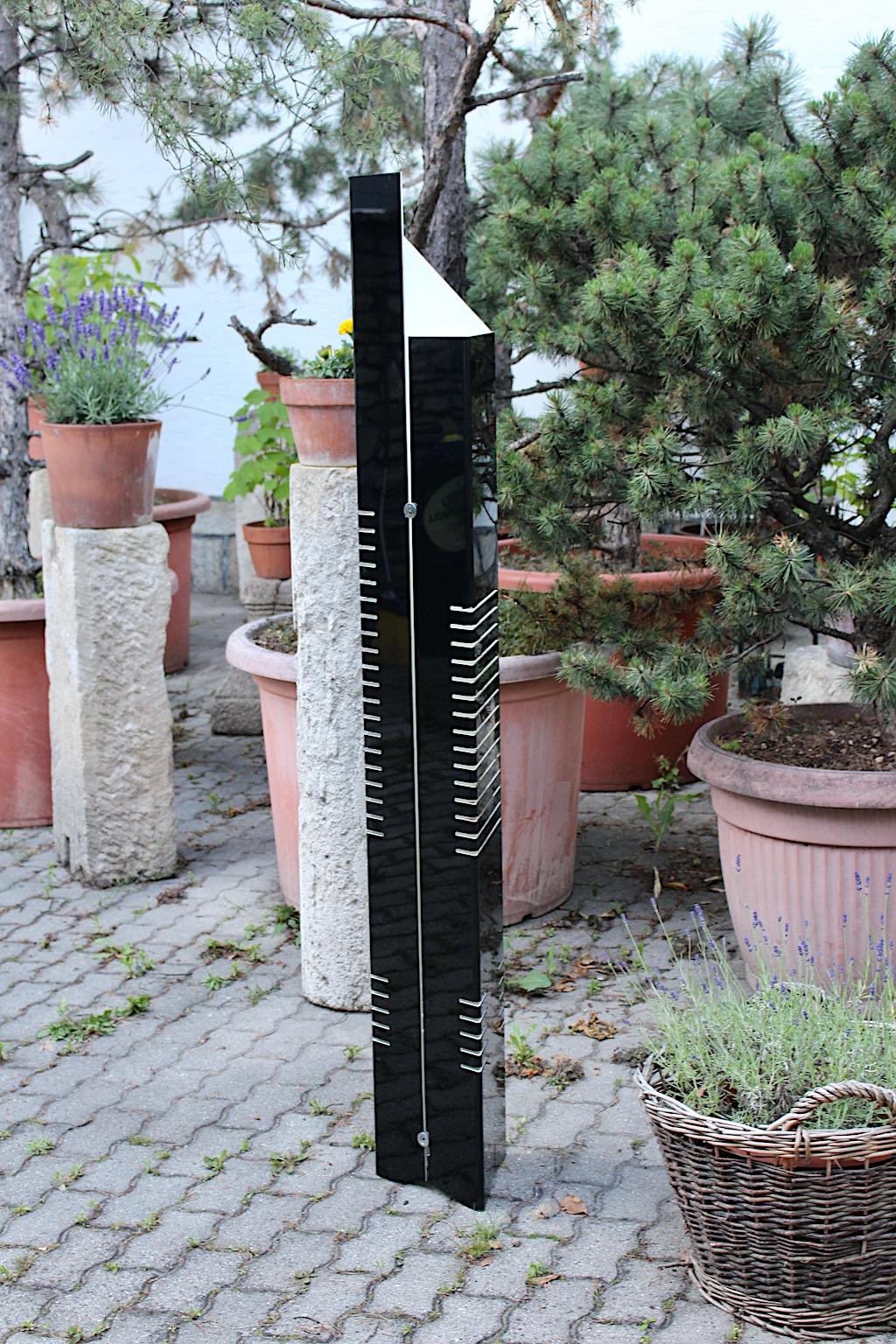 Black Vintage Metal Floor Lamp Carmellini and Rezzonico for Tronconi, 1972 Italy For Sale 4