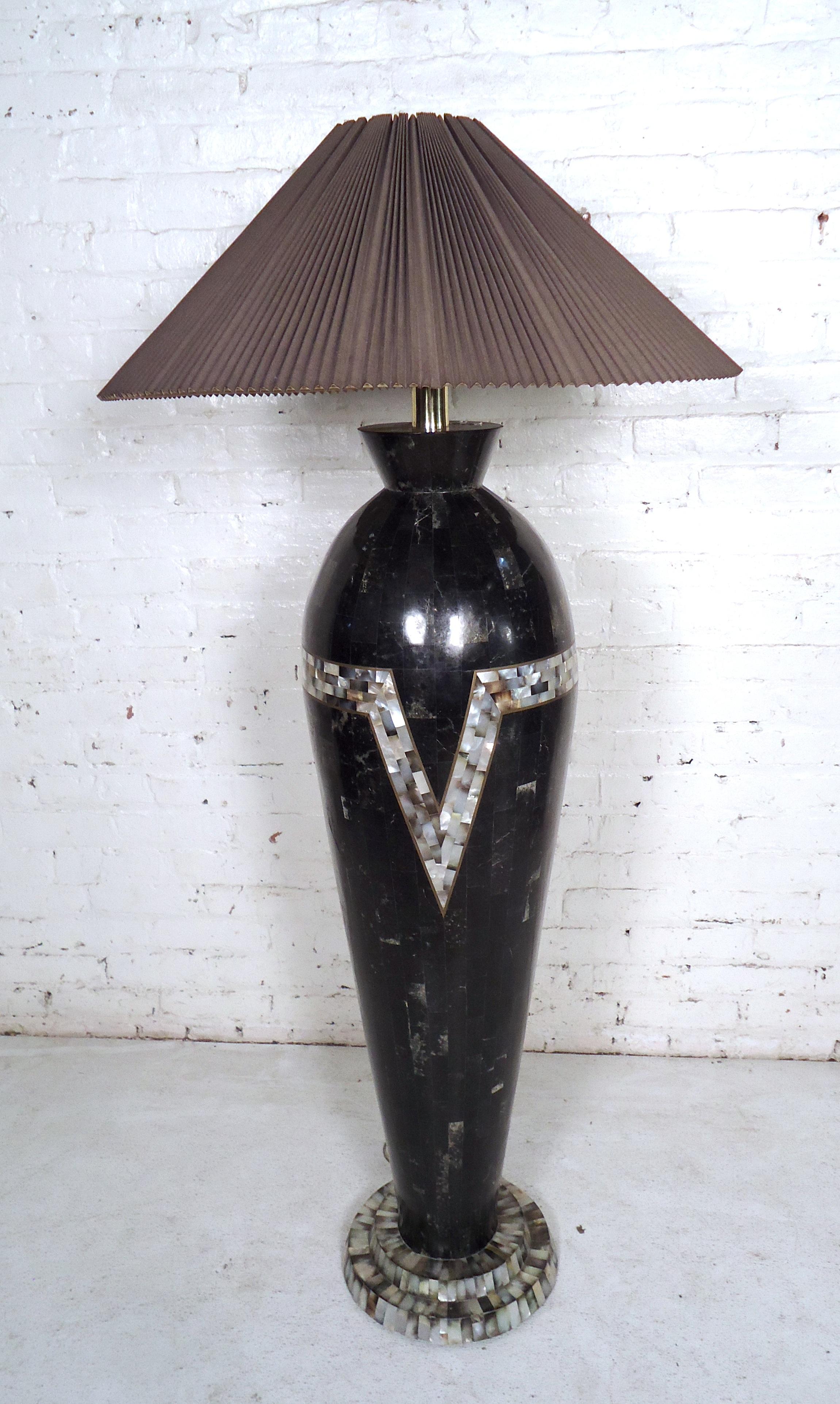 black vintage floor lamp