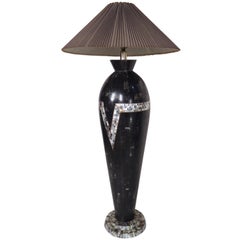 Lampadaire noir vintage moderne et vintage