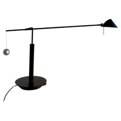 Black Vintage Table Lamp Nestore by Carlo Forcolini, Italy, 1989