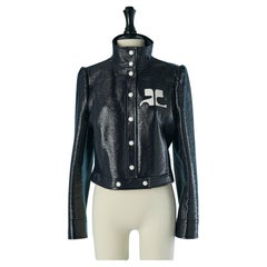 Chaqueta de vinilo negro COURRÈGES