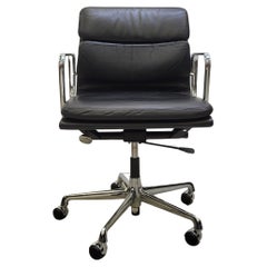 Black Vitra EA217 Soft Pad Office Chair by Charles Eames, 1980s