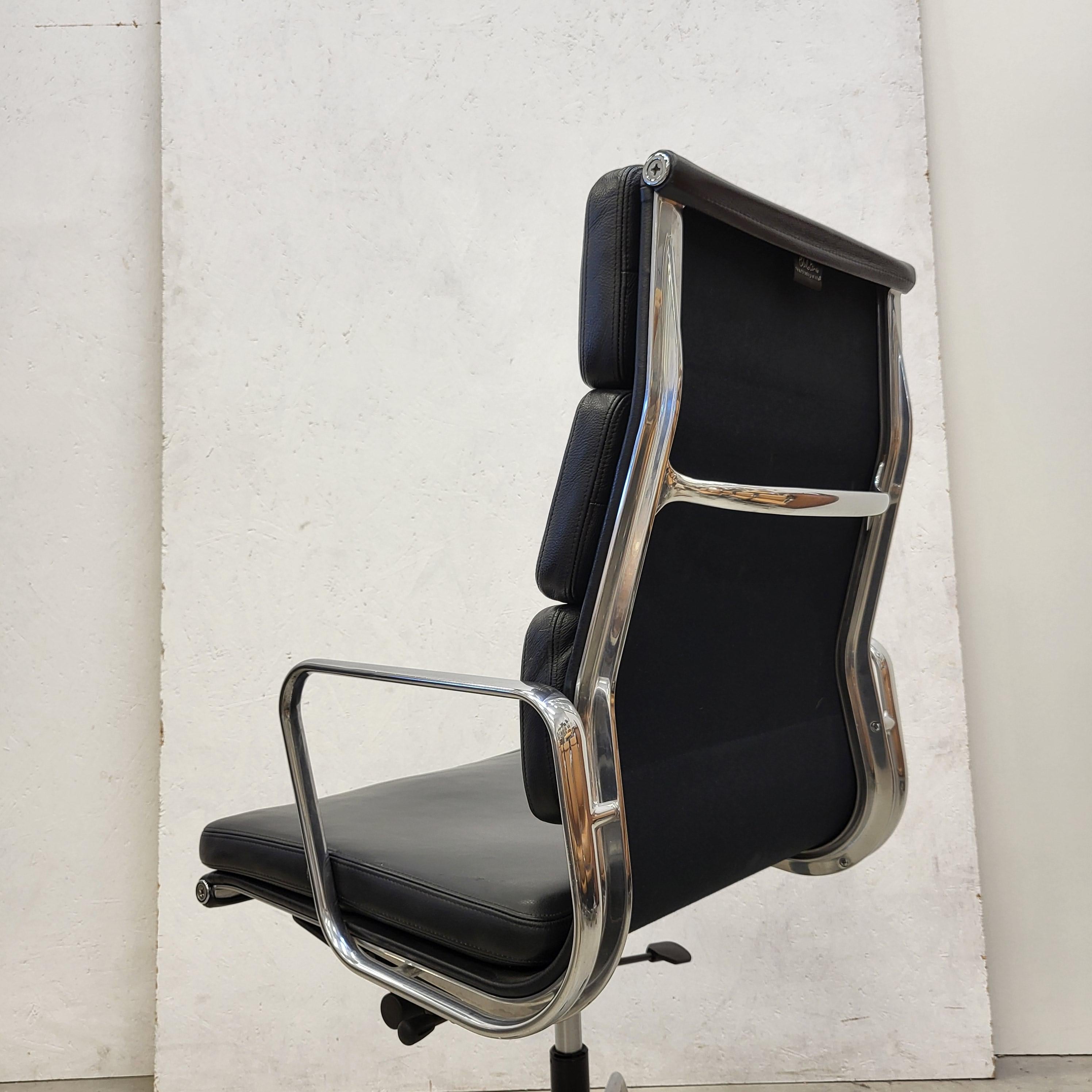 American Black Vitra EA219 Soft Pad Office Chair by Charles Eames, 2000s