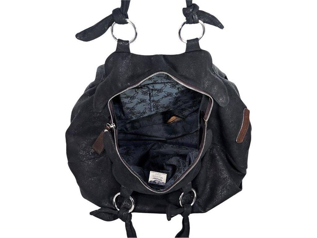 vivienne westwood black leather bag