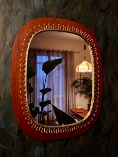 Miroir mural noir par Josef Frank Svenskt Tenn, années 1950