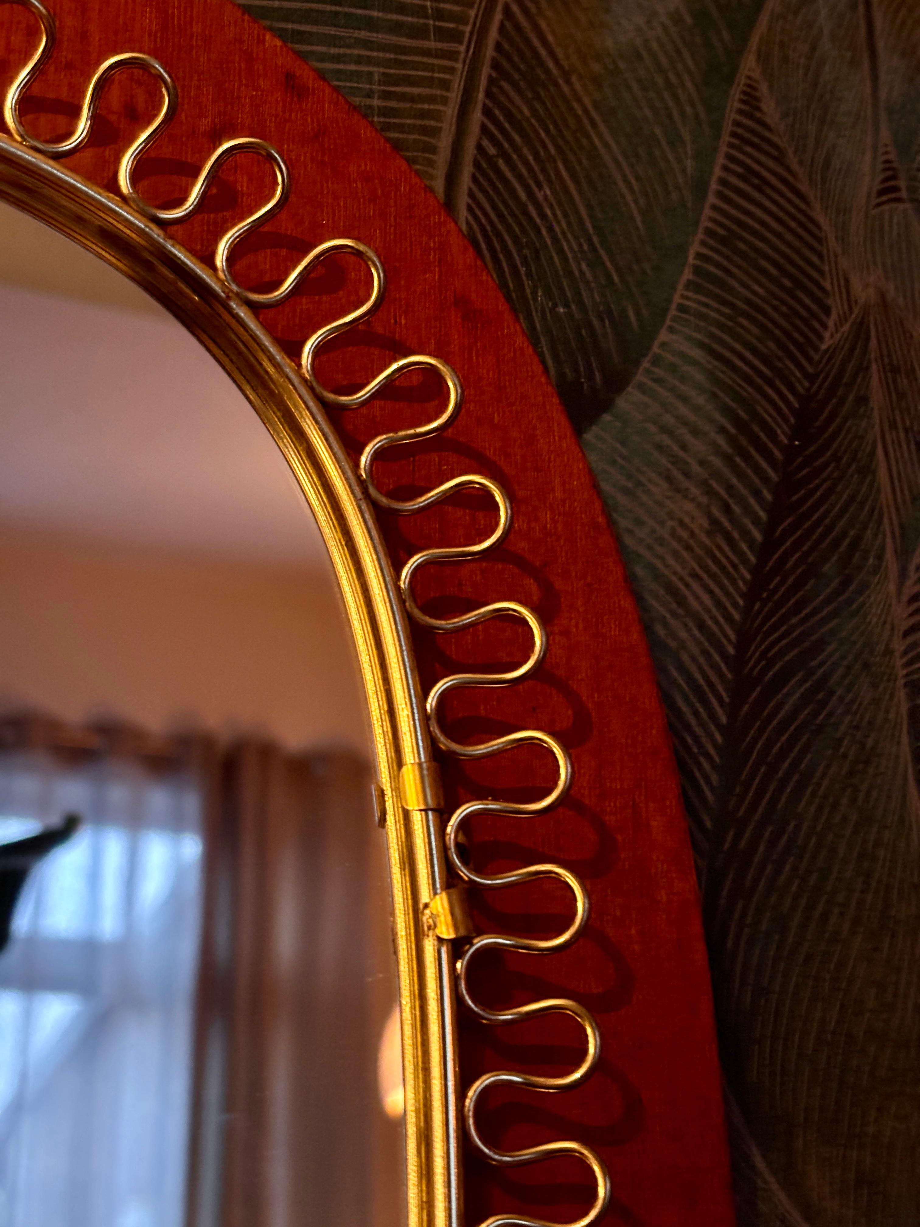 Miroir mural noir par Josef Frank Svenskt Tenn, années 1950 en vente 2