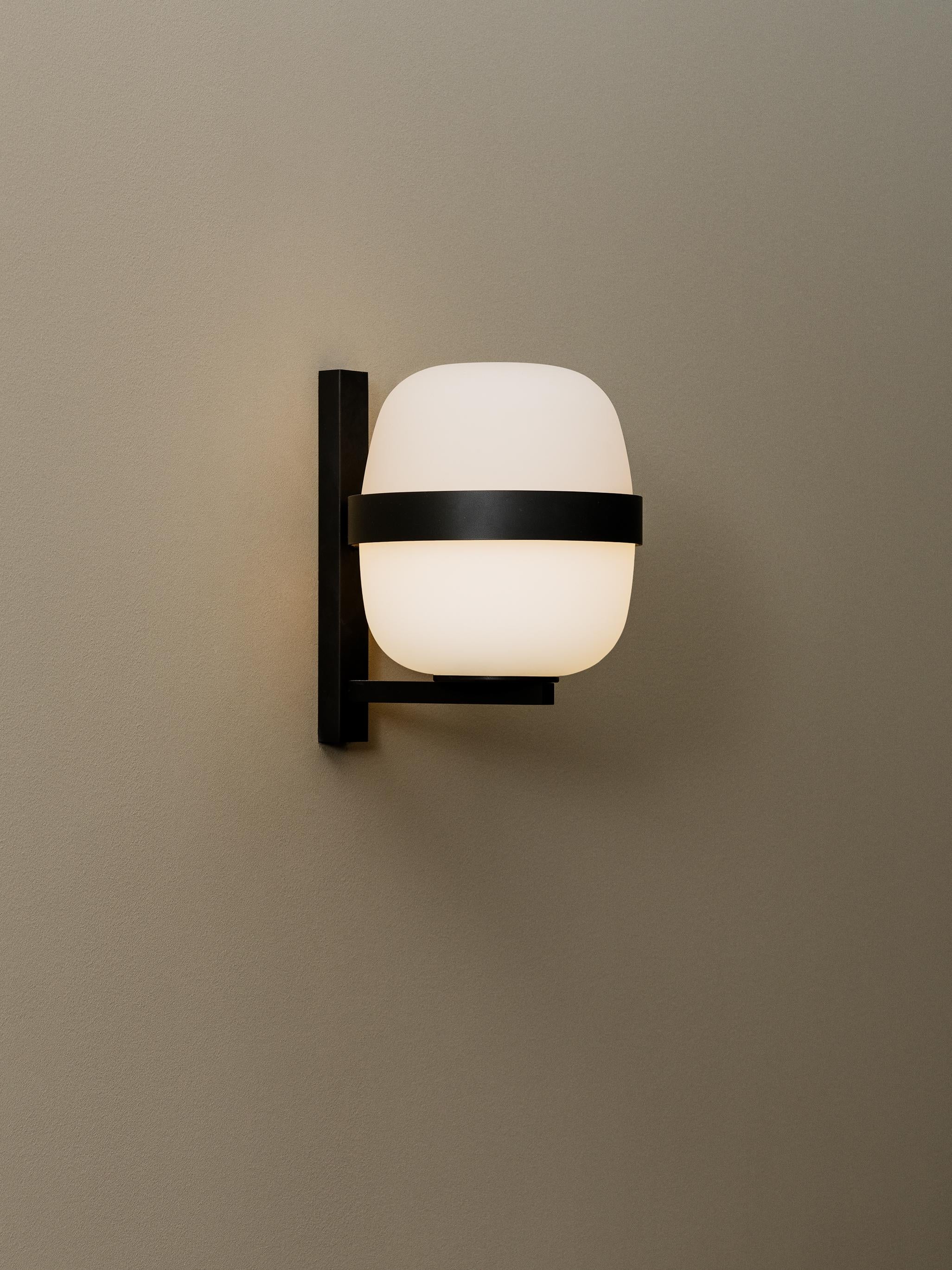 Modern Black Wally Wall Lamp by Miguel Milá For Sale