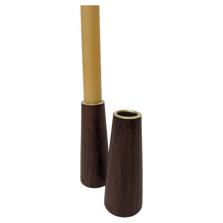 Black Walnut Candlesticks For Sale at 1stDibs