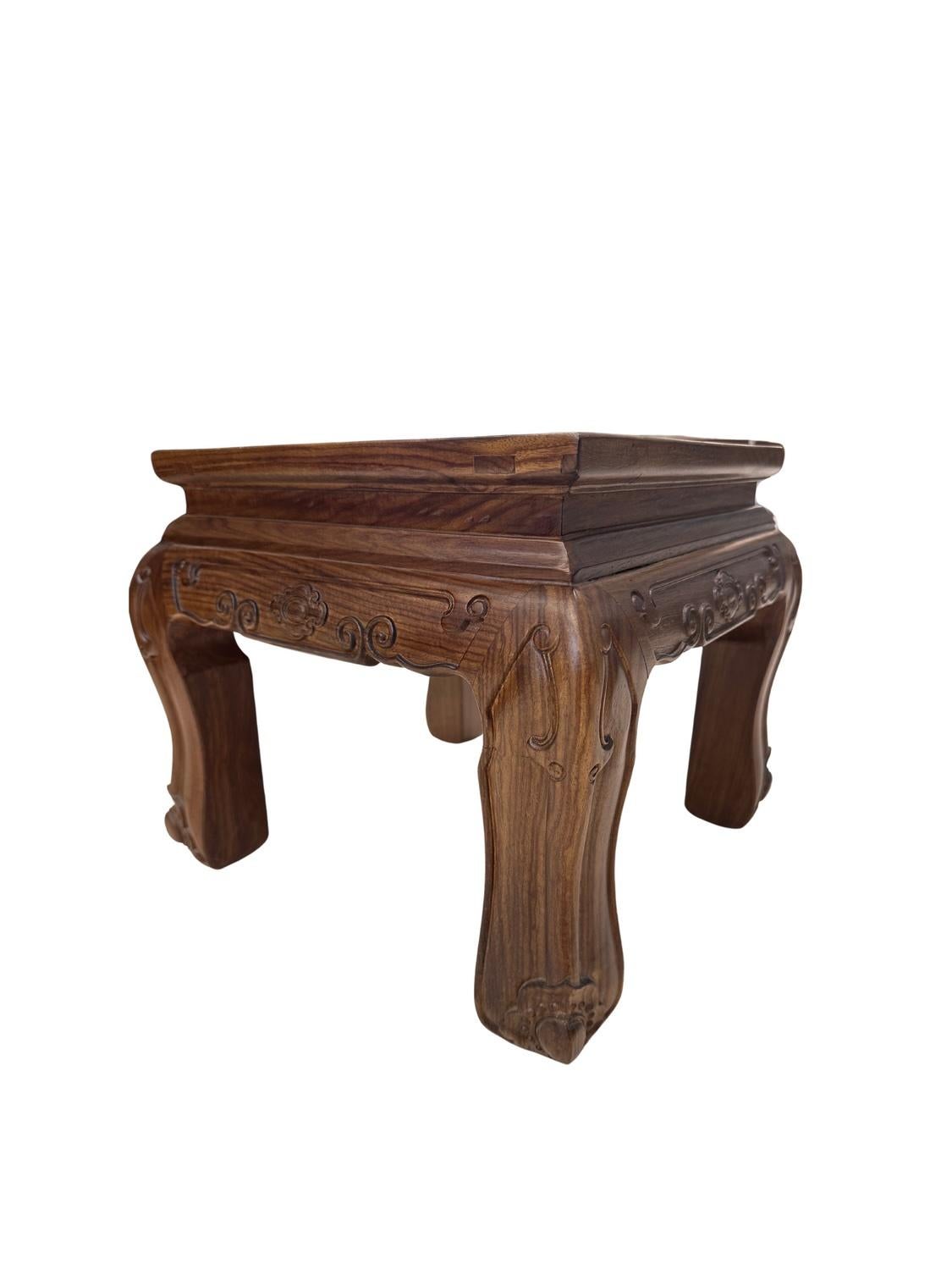 Black Walnut Chinese Tea Table In New Condition For Sale In Jimbaran, Bali