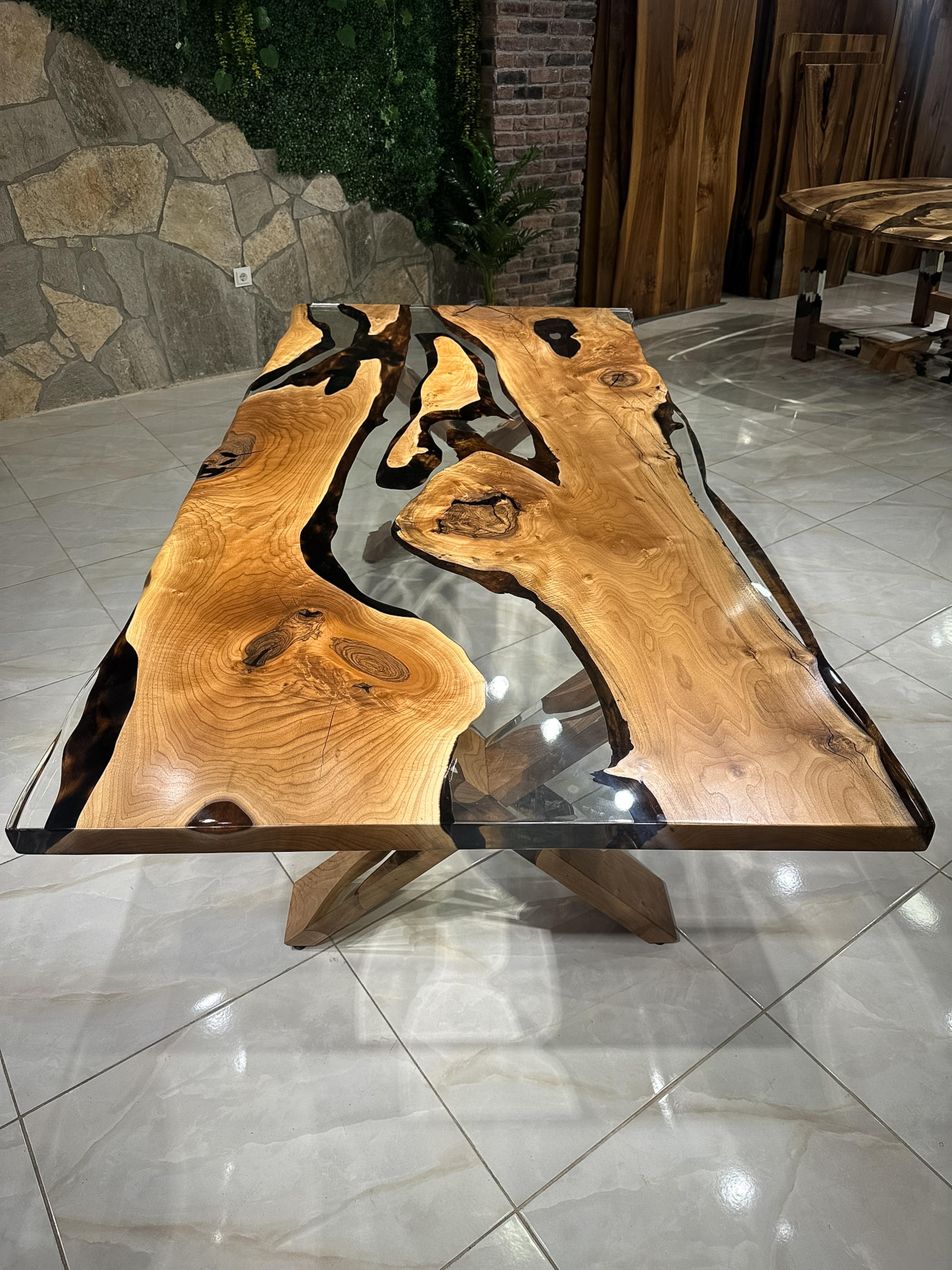 Table en résine époxy transparente Neuf - En vente à İnegöl, TR
