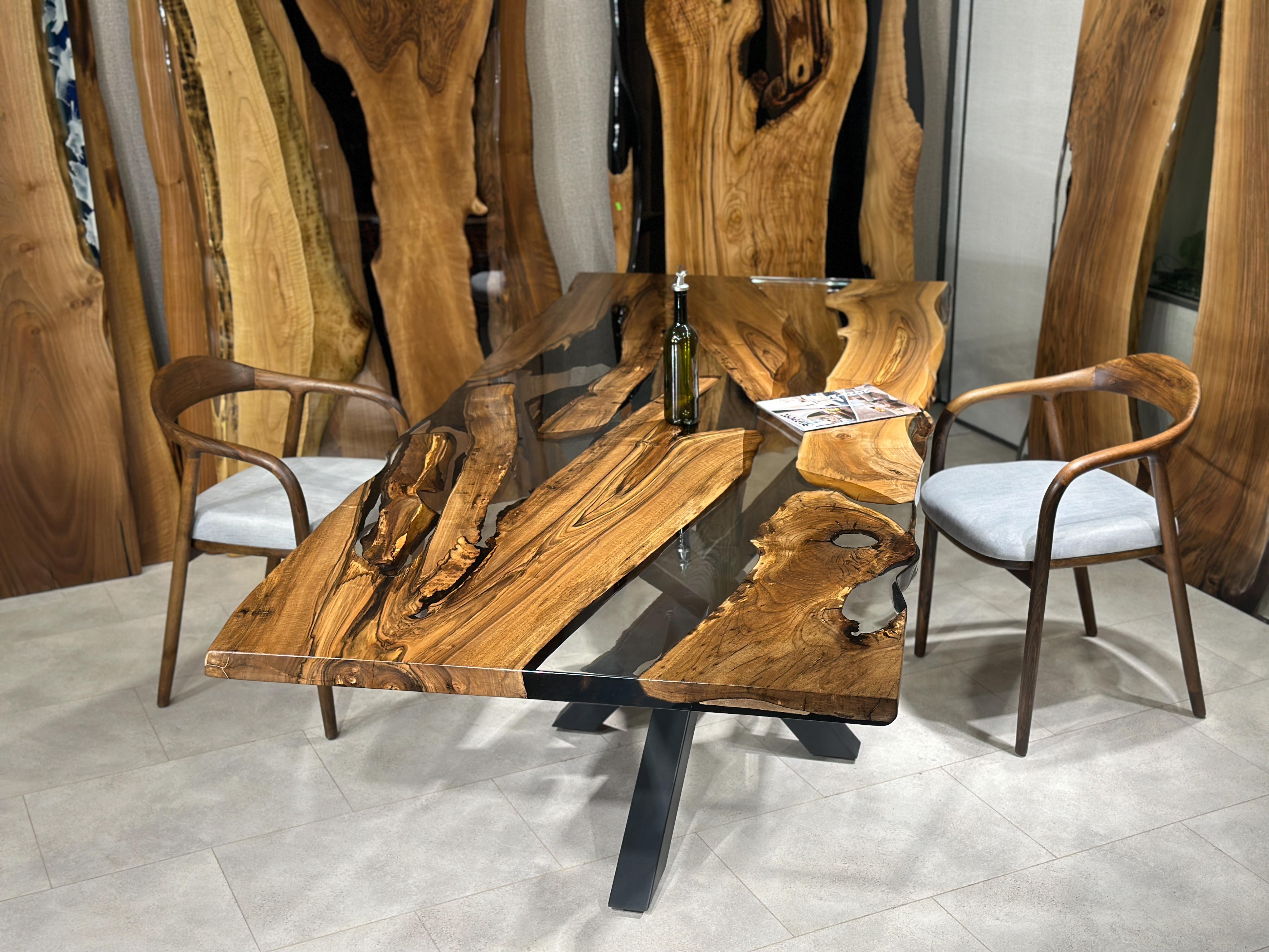 Black Walnut Dining Table With Spider Leg For Sale 1