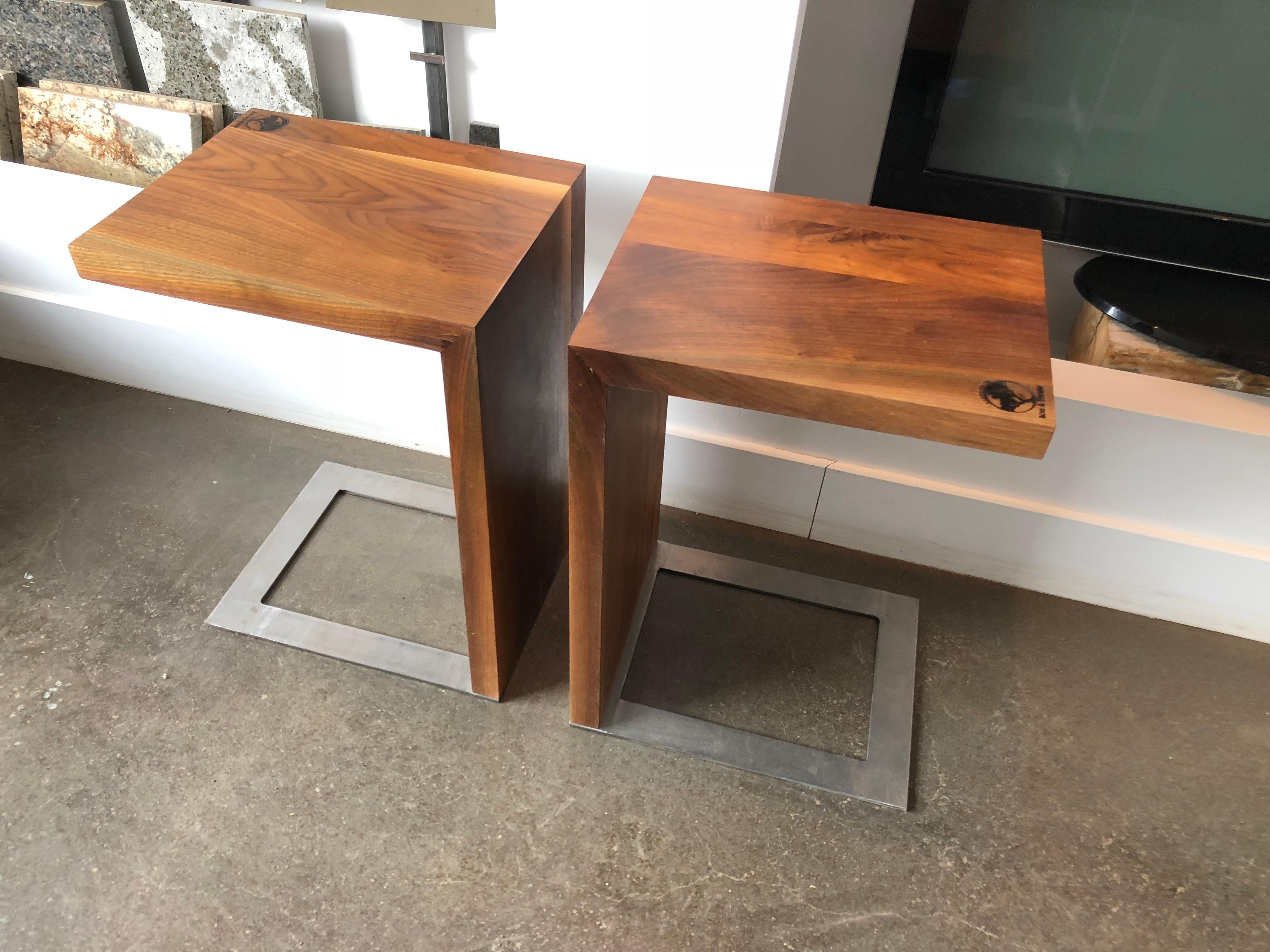 walnut accent table